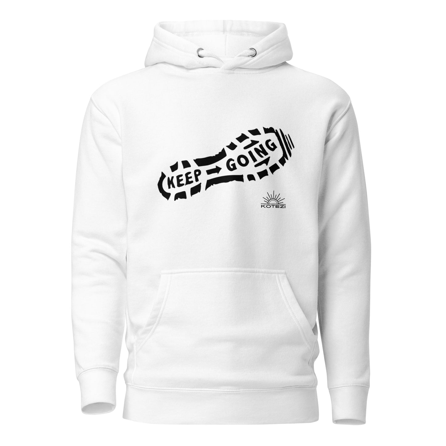 Keep Going Shoeprint Hoodie
